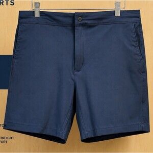 VRST Men’s Performance Shorts Size 38 Blue Stretch Lightweight Golf Casual